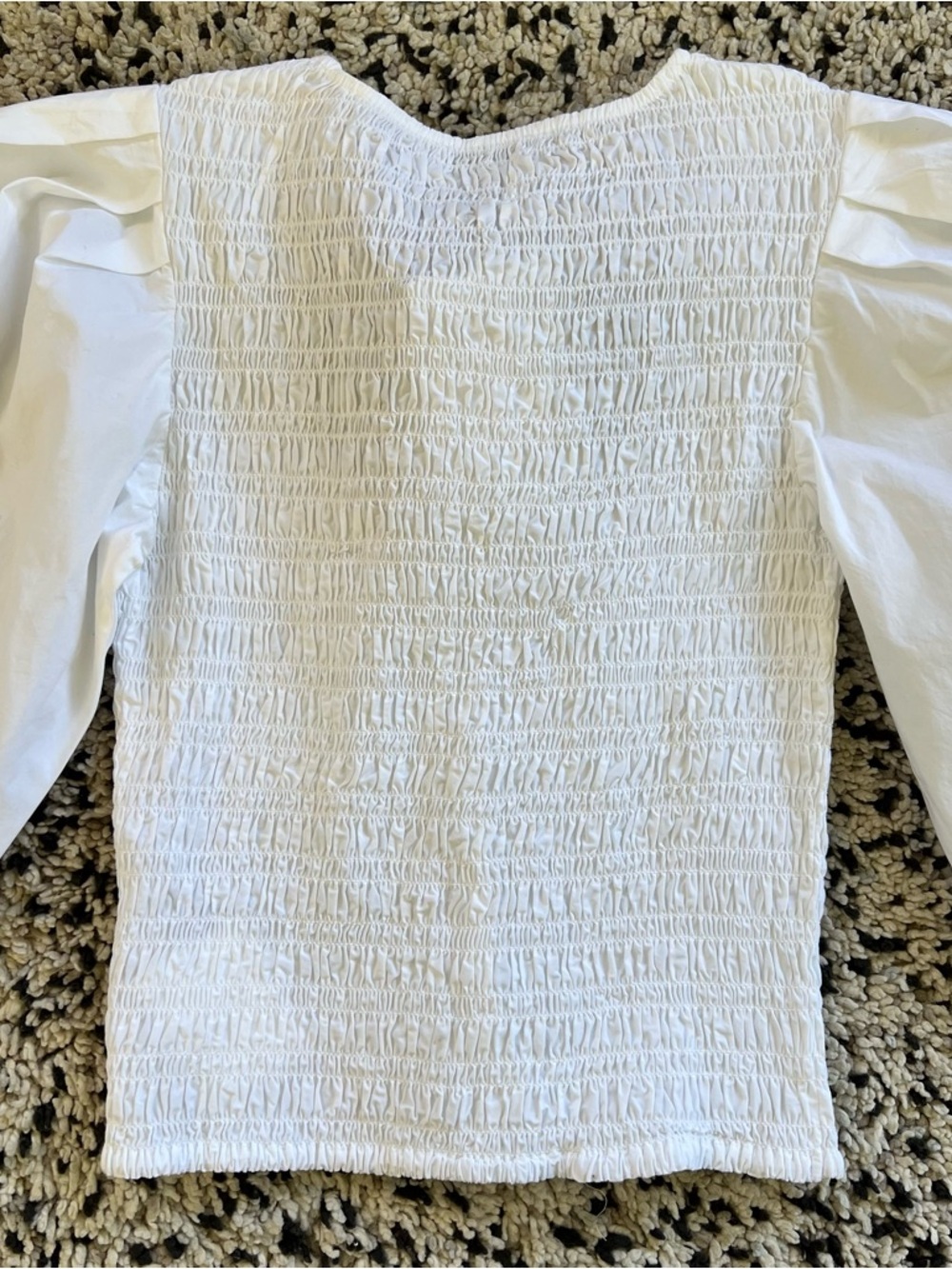 GANNI Organic Cotton Poplin Blouse F8856 Women’s Size 34 XS - Picture 12 of 13